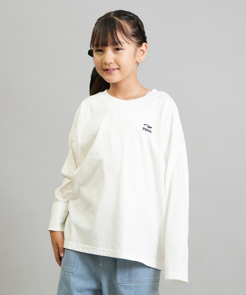 PUMA(プーマ)の「PUMA/プーマ PUMAS MX LS バック キャット TEE キッズ ロンT 636014(Tシャツ/カットソー・キッズ・ブラック/ホワイト・130cm/140cm/150cm/160cm)」の7枚目の写真