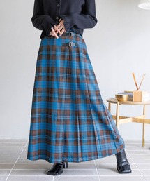 RAGEBLUE | 選べる着丈/Wベルトキルトチェックプリーツスカート(スカート)