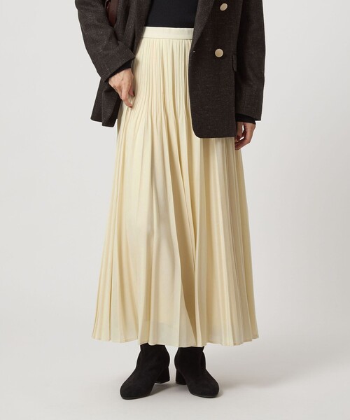 新品 green label relaxing シアープリーツスカート シアー プリーツ スカート（スカート）｜green label relaxing