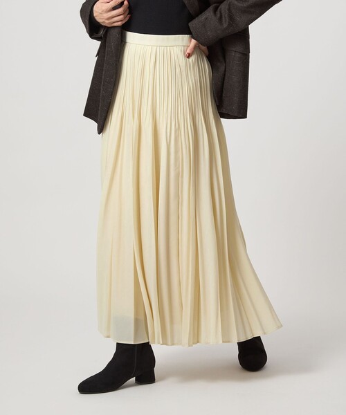 新品 green label relaxing シアープリーツスカート シアー プリーツ スカート（スカート）｜green label relaxing