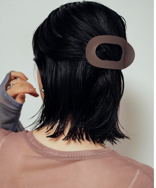 Shelly island(シェリーアイランド)の「ビッグアセチクリップ(バレッタ/ヘアクリップ・レディース・ブラック/ブラウン/その他・FREE)」の1枚目の写真