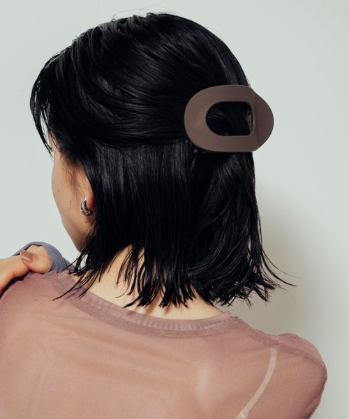 Shelly island(シェリーアイランド)の「ビッグアセチクリップ(バレッタ/ヘアクリップ・レディース・ブラック/ブラウン/その他・FREE)」の11枚目の写真