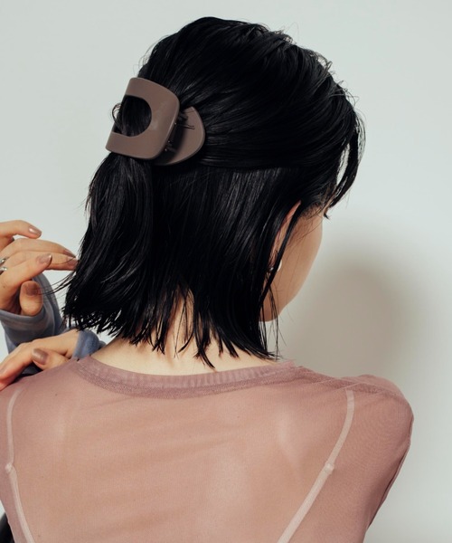 Shelly island(シェリーアイランド)の「ビッグアセチクリップ(バレッタ/ヘアクリップ・レディース・ブラック/ブラウン/その他・FREE)」の10枚目の写真