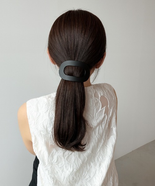Shelly island(シェリーアイランド)の「ビッグアセチクリップ(バレッタ/ヘアクリップ・レディース・ブラック/ブラウン/その他・FREE)」の7枚目の写真