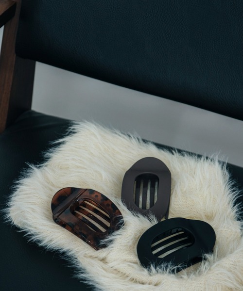 Shelly island(シェリーアイランド)の「ビッグアセチクリップ(バレッタ/ヘアクリップ・レディース・ブラック/ブラウン/その他・FREE)」の5枚目の写真