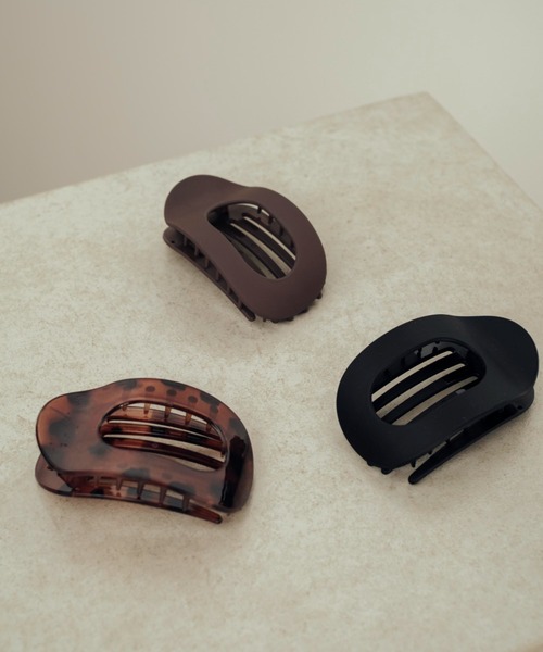 Shelly island(シェリーアイランド)の「ビッグアセチクリップ(バレッタ/ヘアクリップ・レディース・ブラック/ブラウン/その他・FREE)」の12枚目の写真