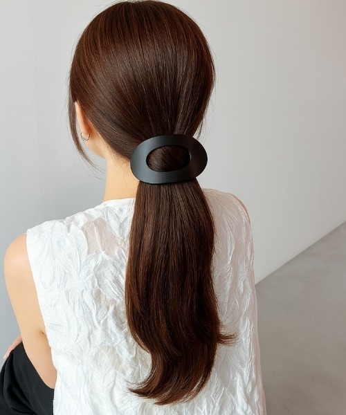 Shelly island(シェリーアイランド)の「ビッグアセチクリップ(バレッタ/ヘアクリップ・レディース・ブラック/ブラウン/その他・FREE)」の8枚目の写真