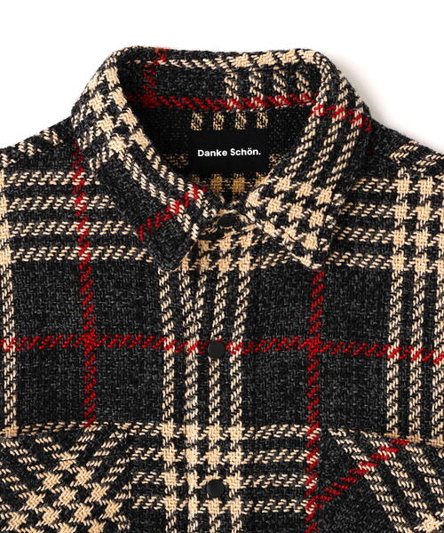 DANKE SCHON(ダンケシェーン)の「【WEB&DEPOT限定】DankeSchon/ダンケシェーン/SNAP CHECK SHIRTS(シャツ/ブラウス・レディース・グレー/モスグリーン/ブラウン・L/M)」の8枚目の写真