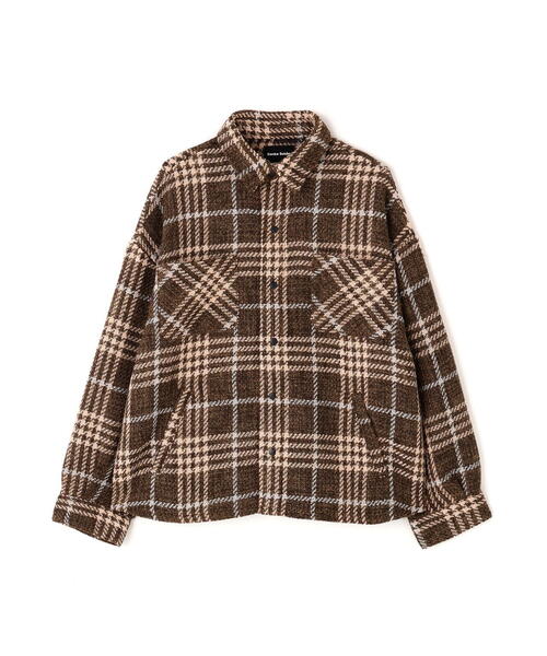 DANKE SCHON(ダンケシェーン)の「【WEB&DEPOT限定】DankeSchon/ダンケシェーン/SNAP CHECK SHIRTS(シャツ/ブラウス・レディース・グレー/モスグリーン/ブラウン・L/M)」の1枚目の写真