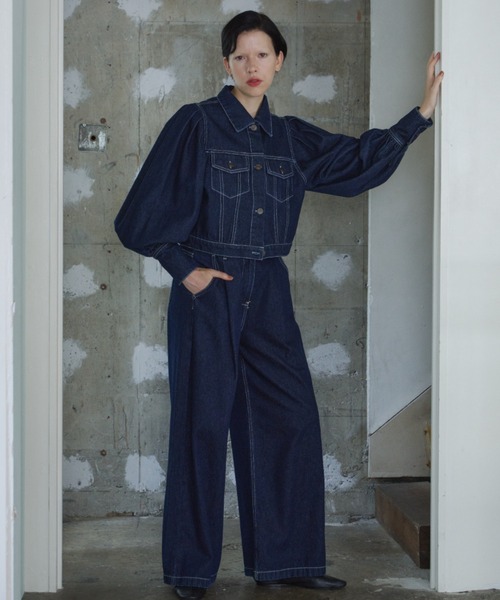 ボリュームスリーブデニムジャケット（デニムジャケット）｜PERNA