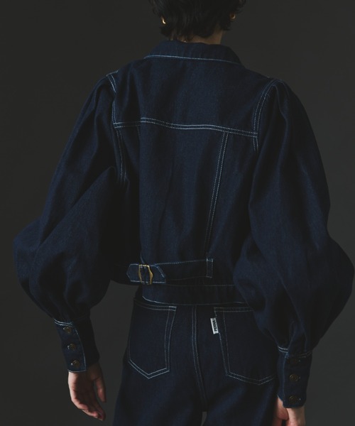 PERNA（ペルナ）の「ボリュームスリーブデニムジャケット（デニム