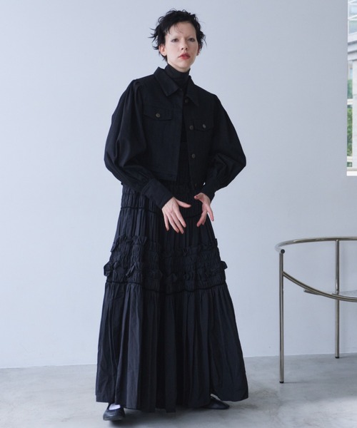 ボリュームスリーブデニムジャケット（デニムジャケット）｜PERNA