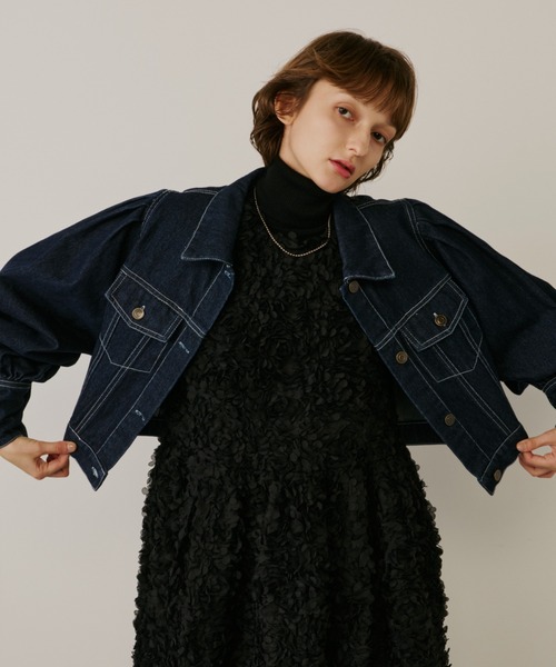 ボリュームスリーブデニムジャケット（デニムジャケット）｜PERNA