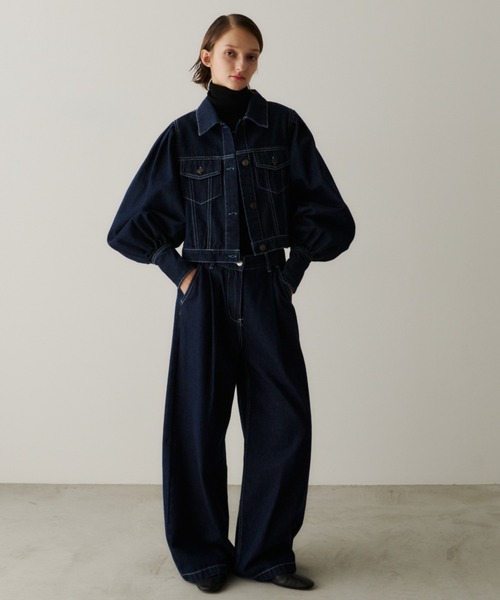 PERNA（ペルナ）の「ボリュームスリーブデニムジャケット（デニム