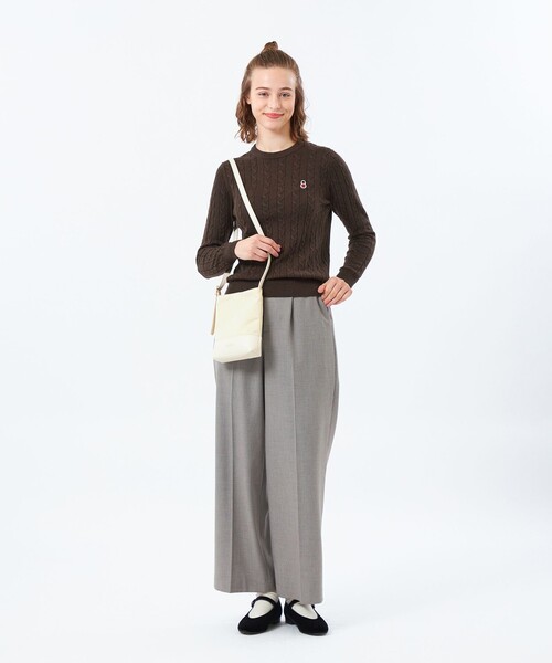 MACKINTOSH PHILOSOPHY(マッキントッシュ フィロソフィー)の「バッキンガムベア ケーブルニット(ニット/セーター・レディース・オフホワイト/ライトブルー/ダークネイビー/ブラウン/ブルー系その他7/グレー系その他/グリーン系その他/ベージュ・38)」の16枚目の写真