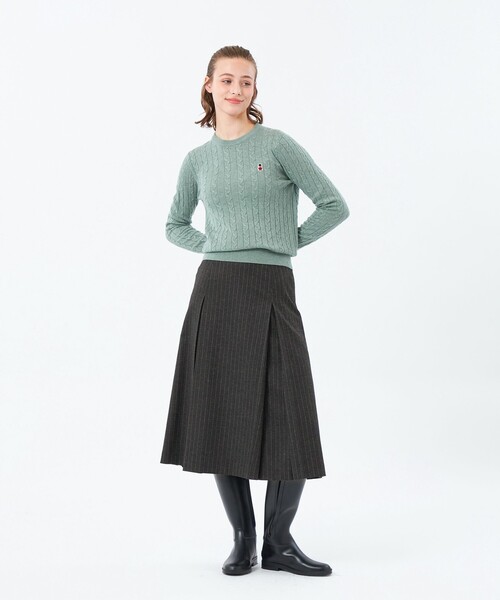 MACKINTOSH PHILOSOPHY(マッキントッシュ フィロソフィー)の「バッキンガムベア ケーブルニット(ニット/セーター・レディース・オフホワイト/ライトブルー/ダークネイビー/ブラウン/ブルー系その他7/グレー系その他/グリーン系その他/ベージュ・38)」の17枚目の写真