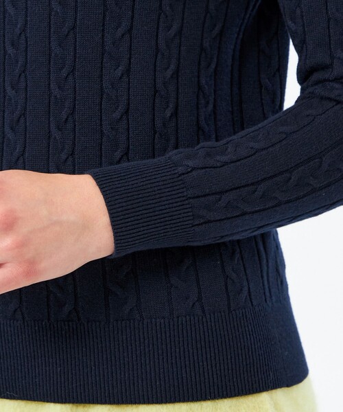 MACKINTOSH PHILOSOPHY(マッキントッシュ フィロソフィー)の「バッキンガムベア ケーブルニット(ニット/セーター・レディース・オフホワイト/ライトブルー/ダークネイビー/ブラウン/ブルー系その他7/グレー系その他/グリーン系その他/ベージュ・38)」の21枚目の写真