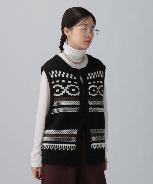 セール】5ゲージノルディック柄ベスト 595631（ベスト）｜LEPSIM