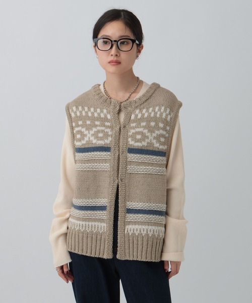 セール】5ゲージノルディック柄ベスト 595631（ベスト）｜LEPSIM