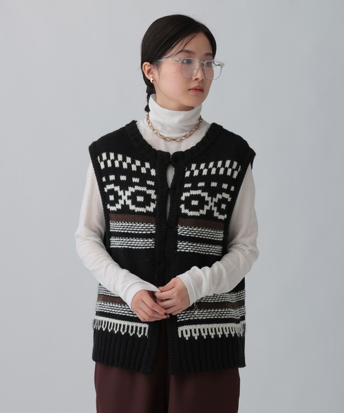 セール】5ゲージノルディック柄ベスト 595631（ベスト）｜LEPSIM