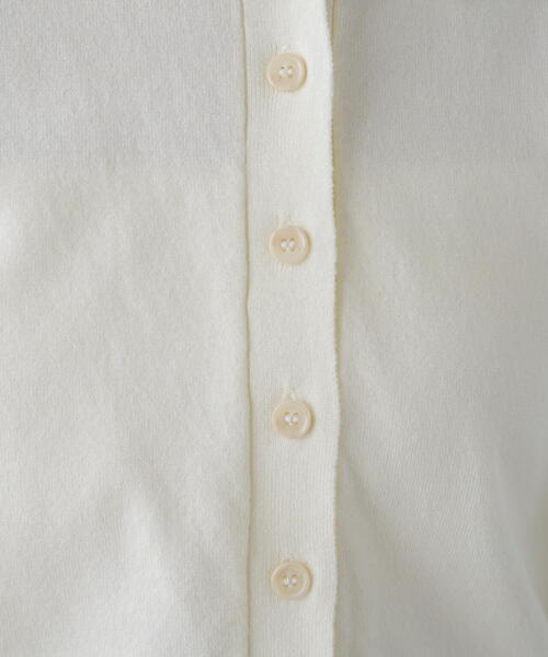 FREE'S MART（フリーズマート）の「◇シャツフェイクレイヤードポロカーディガン【動画有】（ニット/セーター・レディース・グレー/ネイビー/ホワイト/ブラウン・FREE）」の20枚目の写真