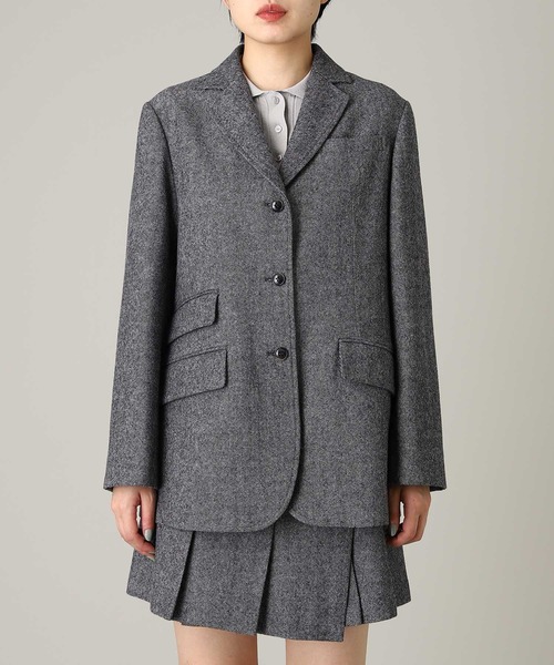 forget-me-nots(フォーゲットミーノッツ)の「forget-me-nots Wool Blazer Jacket FMN-25AW-JK-001(その他アウター・レディース・チャコールグレー/ブラウン・SMALL/MEDIUM)」の1枚目の写真
