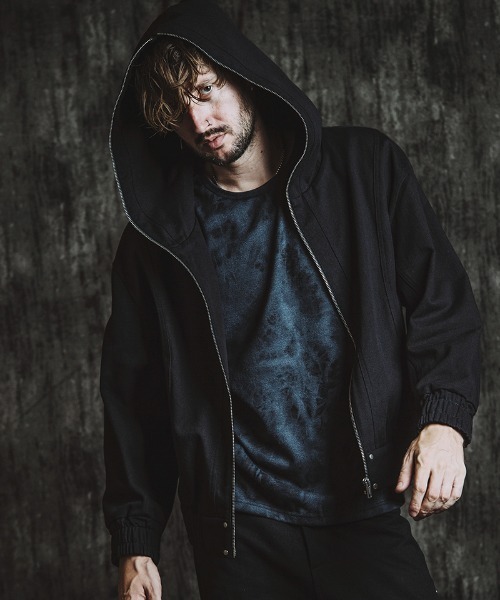 NO ID.（ノーアイディ）の「mj11143- ﾏﾙﾁｼｰﾑﾌｰﾃﾞｯﾄﾞBLZ ブルゾン(857006-328B)（ブルゾン・メンズ・グレー/ブラック/ネイビー・ONE SIZE）」の4枚目の写真