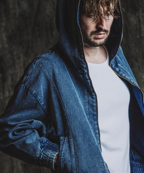 NO ID.（ノーアイディ）の「mj11143- ﾏﾙﾁｼｰﾑﾌｰﾃﾞｯﾄﾞBLZ ブルゾン(857006-328B)（ブルゾン・メンズ・グレー/ブラック/ネイビー・ONE SIZE）」の11枚目の写真