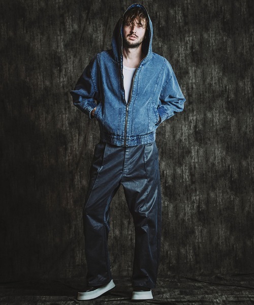 NO ID.（ノーアイディ）の「mj11143- ﾏﾙﾁｼｰﾑﾌｰﾃﾞｯﾄﾞBLZ ブルゾン(857006-328B)（ブルゾン・メンズ・グレー/ブラック/ネイビー・ONE SIZE）」の12枚目の写真