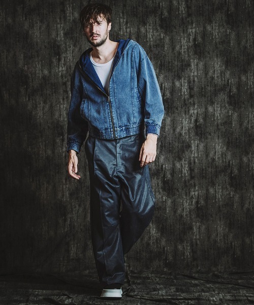 NO ID.（ノーアイディ）の「mj11143- ﾏﾙﾁｼｰﾑﾌｰﾃﾞｯﾄﾞBLZ ブルゾン(857006-328B)（ブルゾン・メンズ・グレー/ブラック/ネイビー・ONE SIZE）」の13枚目の写真