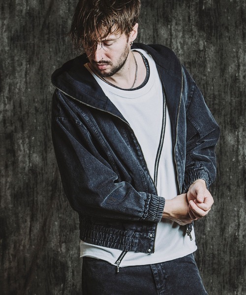 NO ID.（ノーアイディ）の「mj11143- ﾏﾙﾁｼｰﾑﾌｰﾃﾞｯﾄﾞBLZ ブルゾン(857006-328B)（ブルゾン・メンズ・グレー/ブラック/ネイビー・ONE SIZE）」の14枚目の写真