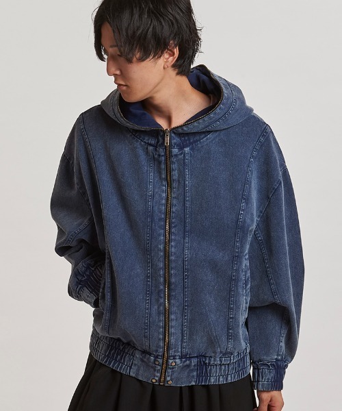 NO ID.（ノーアイディ）の「mj11143- ﾏﾙﾁｼｰﾑﾌｰﾃﾞｯﾄﾞBLZ ブルゾン(857006-328B)（ブルゾン・メンズ・グレー/ブラック/ネイビー・ONE SIZE）」の20枚目の写真