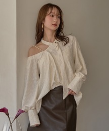deformation one shoulder blouse / デフォメーションワンショルブラウス