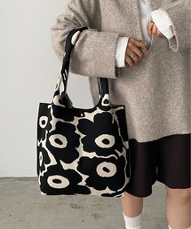 210nouve | 花柄 ニット トートバッグ(トートバッグ)