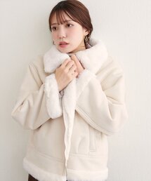 natural couture | フェイクファームートンブルゾン(ブルゾン)