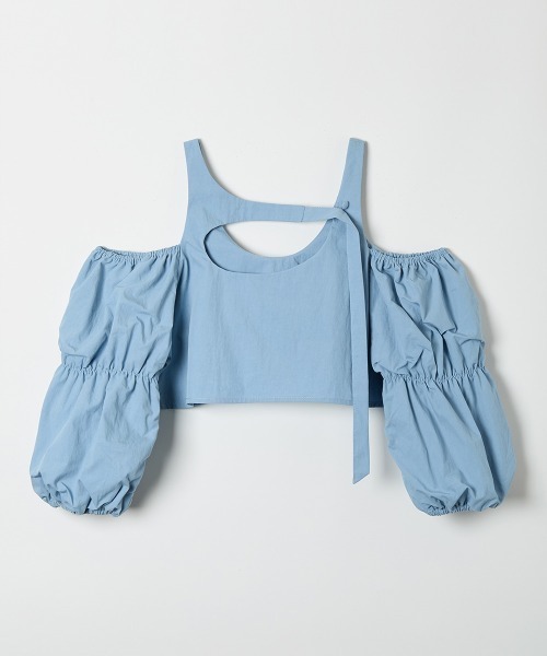 TELOPLAN(テーロプラン)の「【TELOPLAN】Maisie Top / マイシートップ(Tシャツ/カットソー・レディース・ブルー/ブラック・ONE SIZE)」の8枚目の写真