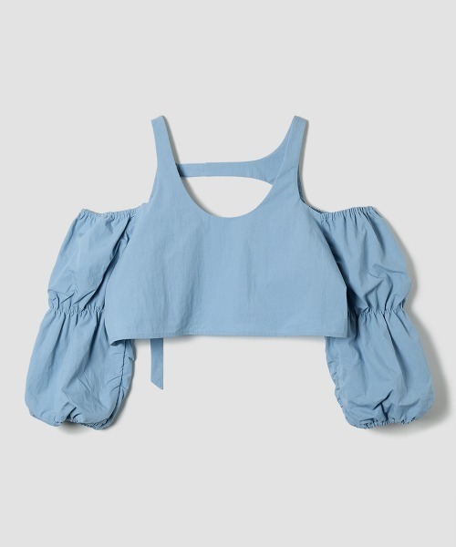 TELOPLAN(テーロプラン)の「【TELOPLAN】Maisie Top / マイシートップ(Tシャツ/カットソー・レディース・ブルー/ブラック・ONE SIZE)」の9枚目の写真