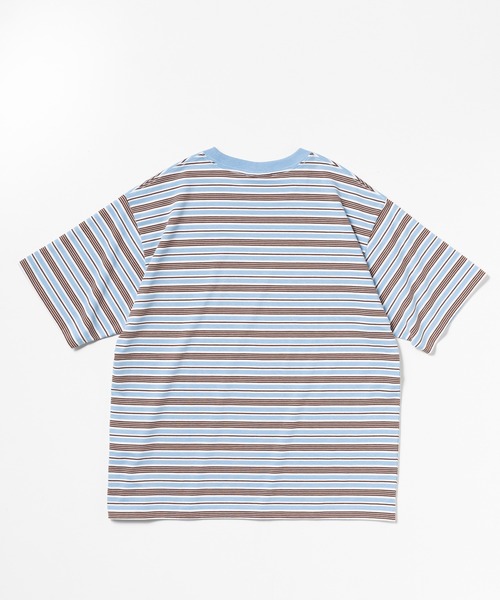 THOUSAND MILE（サウザンドマイル）の「[Unisex]SHORT SLEEVE T-SHIRT T/C JERSEY BORDER/ショートスリーブTシャツ ボーダー（Tシャツ/カットソー・レディース・ブルー系その他/オレンジ系その他・L/S/XS/XL/M）」の8枚目の写真