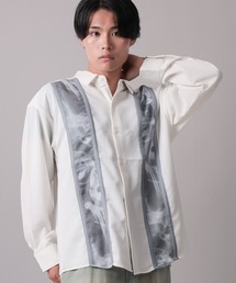 【70】ナチュラルストレッチ フロント切替シャツ