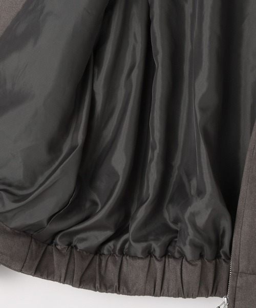 LEPSIM(レプシィム)の「フェイクスエードブルゾン 582416(ブルゾン・レディース・ベージュ系その他/ブラック/チャコールグレー・FREE)」の9枚目の写真