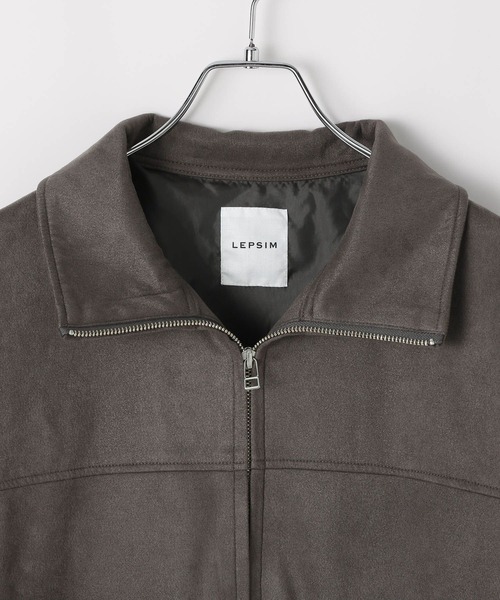 LEPSIM(レプシィム)の「フェイクスエードブルゾン 582416(ブルゾン・レディース・ベージュ系その他/ブラック/チャコールグレー・FREE)」の10枚目の写真