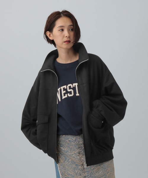 LEPSIM(レプシィム)の「フェイクスエードブルゾン 582416(ブルゾン・レディース・ベージュ系その他/ブラック/チャコールグレー・FREE)」の15枚目の写真