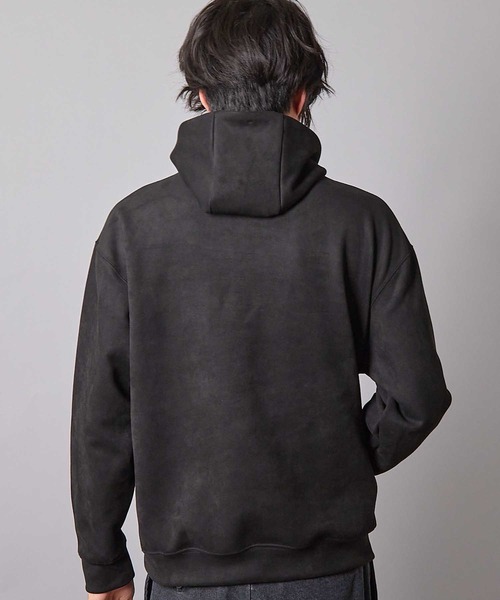 UNION STATION（ユニオンステーション）の「リラックスフィットフェイクスウェード パーカー（スウェット・メンズ・ホワイト/キャメル/ブラック/グレー/ブルーグリーン・M/L/LL）」の21枚目の写真