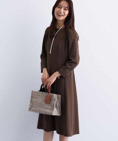 セール】【洗える／UVケア】ジョーゼットフレアワンピース（ワンピース