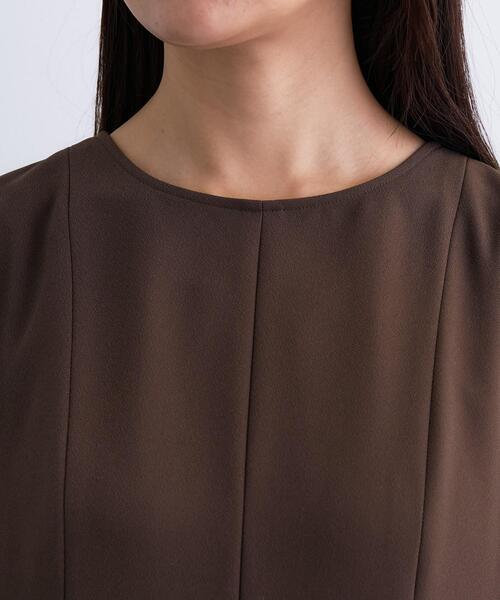 INDIVI（インディヴィ）の「【洗える／UVケア】ジョーゼットフレアワンピース（ワンピース・レディース・ネイビー/ダークブラウン・03/05/13/15 /19/36/38/40）」の10枚目の写真