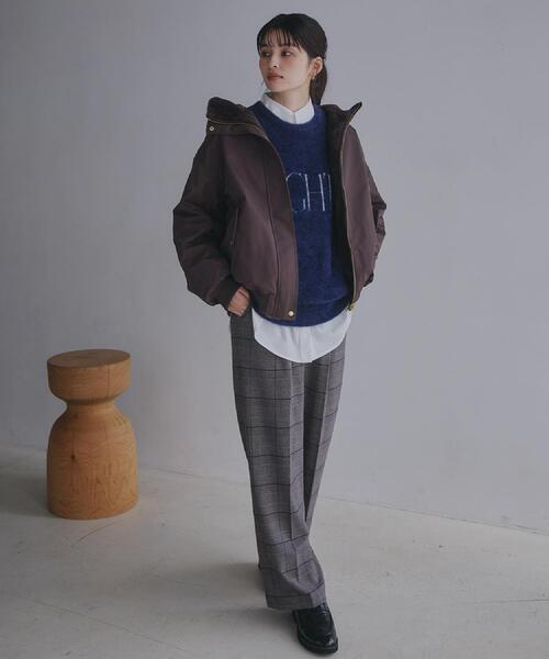 THE SHOP TK （ザ ショップ ティーケー ）の「【着丈選べる/XS～XLサイズ】あったか裏起毛ワイドパンツ（その他パンツ・レディース・ブラック/アイボリー/ダークブラウン系1/チャコールグレー・13/12/14/11/10/03/01/02）」の5枚目の写真