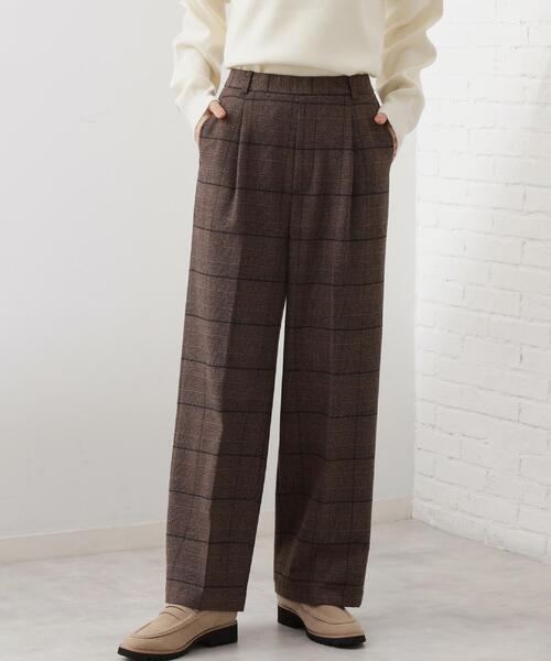 THE SHOP TK （ザ ショップ ティーケー ）の「【着丈選べる/XS～XLサイズ】あったか裏起毛ワイドパンツ（その他パンツ・レディース・ブラック/アイボリー/ダークブラウン系1/チャコールグレー・13/12/14/11/10/03/01/02）」の9枚目の写真