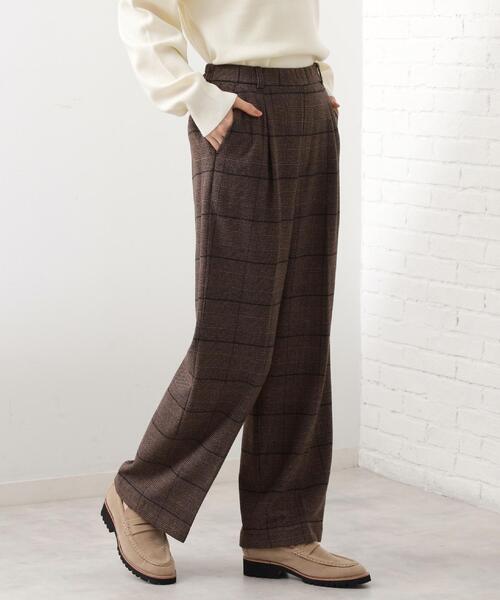 THE SHOP TK （ザ ショップ ティーケー ）の「【着丈選べる/XS～XLサイズ】あったか裏起毛ワイドパンツ（その他パンツ・レディース・ブラック/アイボリー/ダークブラウン系1/チャコールグレー・13/12/14/11/10/03/01/02）」の10枚目の写真