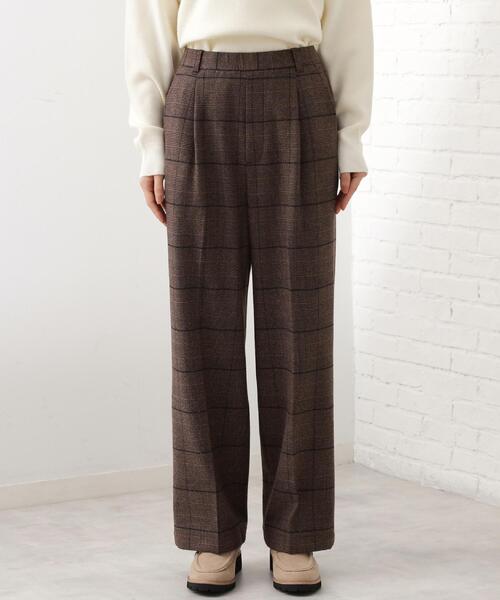 THE SHOP TK （ザ ショップ ティーケー ）の「【着丈選べる/XS～XLサイズ】あったか裏起毛ワイドパンツ（その他パンツ・レディース・ブラック/アイボリー/ダークブラウン系1/チャコールグレー・13/12/14/11/10/03/01/02）」の12枚目の写真