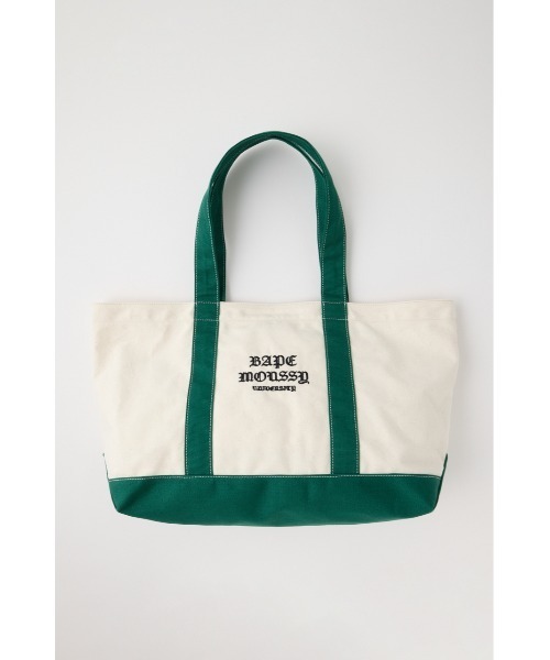 MOUSSY(マウジー)の「BP/MS EMBLEM トートバッグ(トートバッグ・レディース・グリーン/ネイビー・FREE)」の15枚目の写真